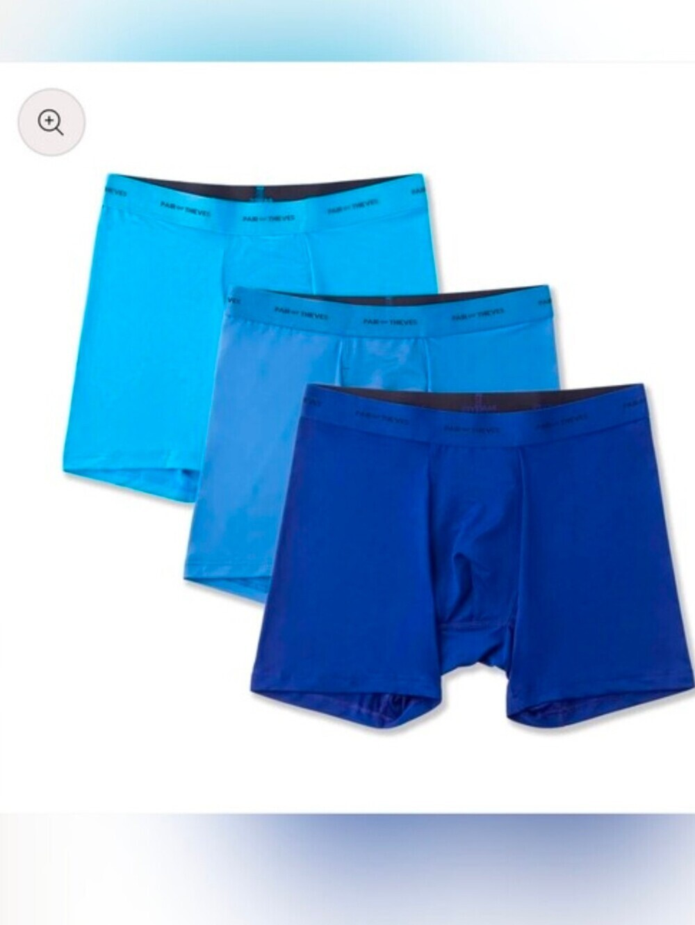 Pair of Thieves Men's 3 Pack Quick Dry Cotton Boxer Briefs Size M 31"-33"